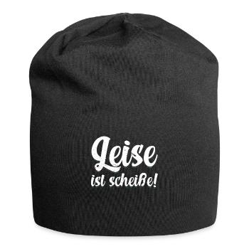 Leise Ist Scheiße Für Motorradfans Motorradfahrer - Jersey-Beanie - Schwarz - Vorne