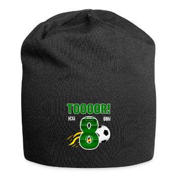 Tooor! Ich bin 8 Jahre Fußball Fußballer 8. - Jersey-Beanie - Schwarz - Vorne