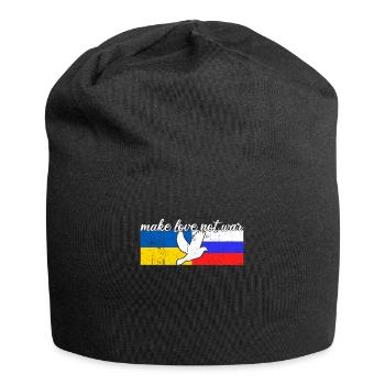 Ukraine Russia Conflict Dove of Peace - Jersey Beanie - black - Front