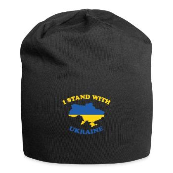 Je suis avec l'Ukraine I Stand With Ukraine - Bonnet en jersey - noir - Devant