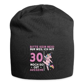 Bitte Kein Neid 30. Geburtstag - Jersey-Beanie - Schwarz - Vorne