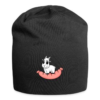 Saucisse Chèvre Chèvre - Bonnet en jersey - noir - Devant