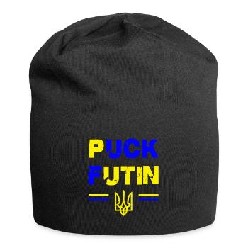 Support Ukraine - I Stand With Ukraine - Jersey Beanie - black - Front