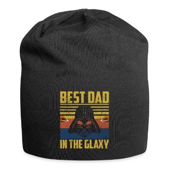 best dad in the galaxy. gift, fathers day - Jersey Beanie - black - Front