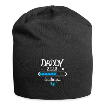 Daddy 2023 Loading Schwangerschaft Vater Geburt - Jersey-Beanie - Schwarz - Vorne