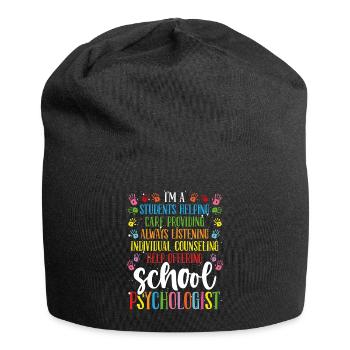 Professeur de psychologie scolaire Psychologue scolaire - Bonnet en jersey - noir - Devant
