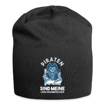 Pirat Piraten - Jersey-Beanie - Schwarz - Vorne