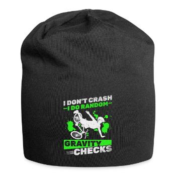 Ich stürze nicht ab Ich mache zufällige - Jersey-Beanie - Schwarz - Vorne