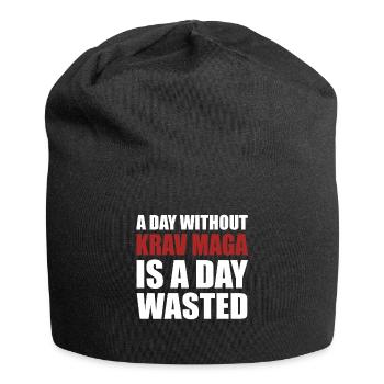 Krav Maga Training - Ein Tag ohne Krav Maga ist - Jersey-Beanie - Schwarz - Vorne