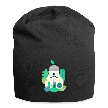 Light bulb Wind power Wind power - Jersey Beanie - black - Front