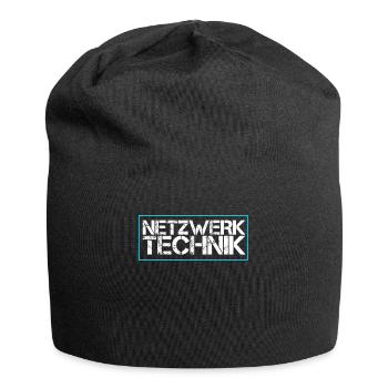 Netzwerk Technik - Jersey-Beanie - Schwarz - Vorne