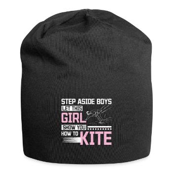 kitesurf cette fille vous montrer comment faire du kite - Bonnet en jersey - noir - Devant