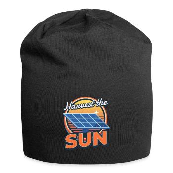 Harvest The Sun Solar Photovoltaik Sonne - Jersey-Beanie - Schwarz - Vorne