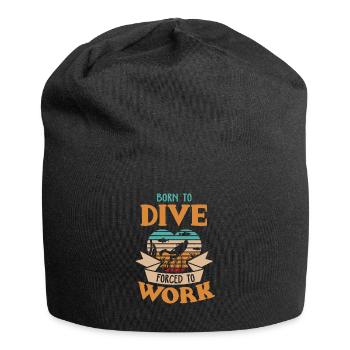 Lustiger Taucher Spruch Tauchen Tauchsport Diver - Jersey-Beanie - Schwarz - Vorne
