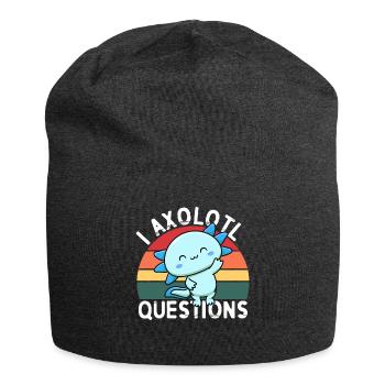 I Axolotl Fragen - Jersey-Beanie - Anthrazit - Vorne