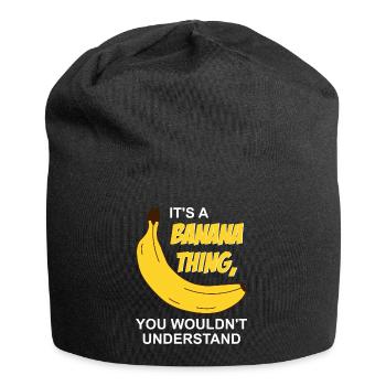 C’est un truc de banane - Bonnet en jersey - noir - Devant