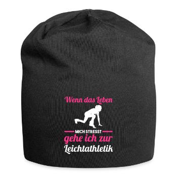 Leichtathletik - Jersey-Beanie - Schwarz - Vorne
