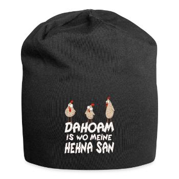 Bayrisch Hehna bauer huhn - Jersey-Beanie - Schwarz - Vorne