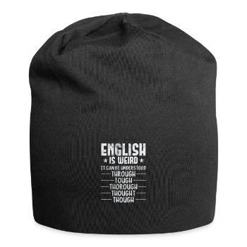Professeur de grammaire Anglais - Bonnet en jersey - noir - Devant