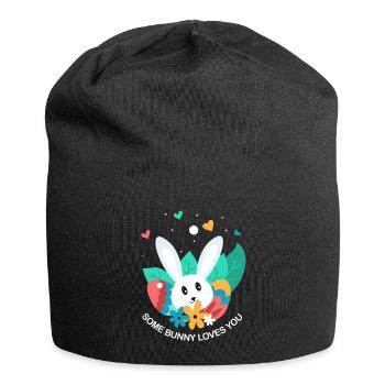 Easter Easter Easter Eggs - Jersey Beanie - black - Front