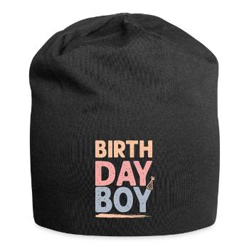 Birthday Boy - Jersey-Beanie - Schwarz - Vorne