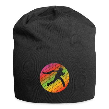 Jai Alai Retro Pelota Jai-Alai Gift - Jersey Beanie - black - Front