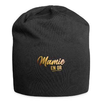 Mamie En Or Femme Humour Cadeau Grand Mère - Bonnet en jersey - noir - Devant