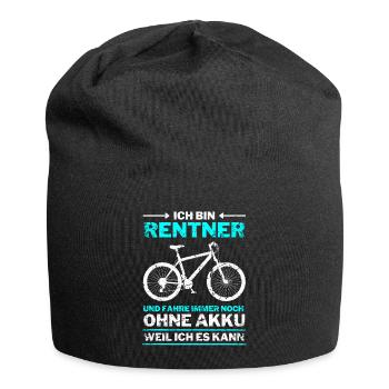 Rentner 2022 Rente Ruhestand Fahrradfahrer - Jersey-Beanie - Schwarz - Vorne