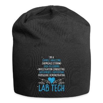 Technicien Labratory Medical Funny Lab Tech - Bonnet en jersey - noir - Devant