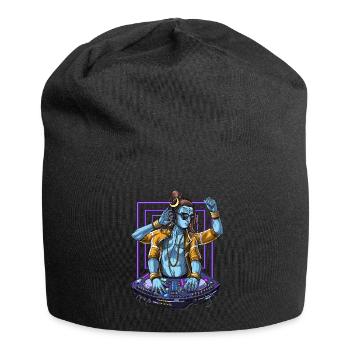 Psychedelic Shiva Music DJ - Jersey Beanie - black - Front