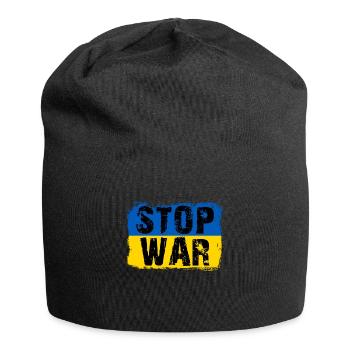 I Stand With Ukraine - Jersey-Beanie - Schwarz - Vorne