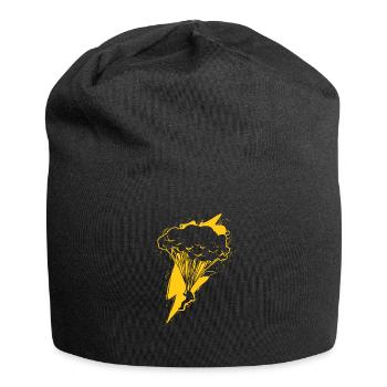 Fallschirmspringen Freier Fall Flugzeug Skydiving - Jersey-Beanie - Schwarz - Vorne