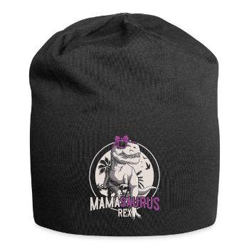 Mamasaurus Mama Dinosaurier Muttertag Geschenk - Jersey-Beanie - Schwarz - Vorne