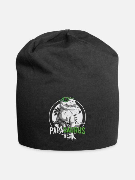 Papasaurus Papa Dinosaure Cadeau Fête Des Pères - Bonnet en jersey - noir
