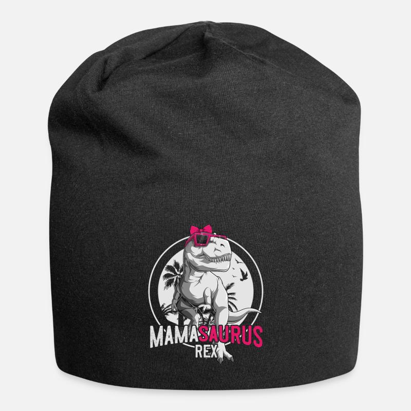 Mamasaurus Mama Dinosaurier Muttertag Geschenk - Jersey-Beanie - Schwarz