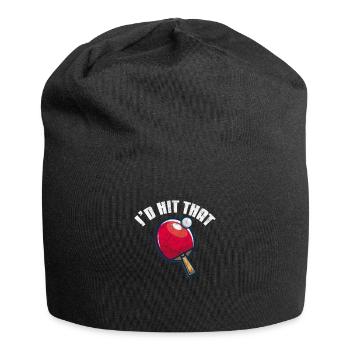 Ping-Pong Tischtennis - Jersey-Beanie - Schwarz - Vorne