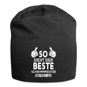 Schwimmmeister Spruch - Jersey-Beanie - Schwarz - Vorne
