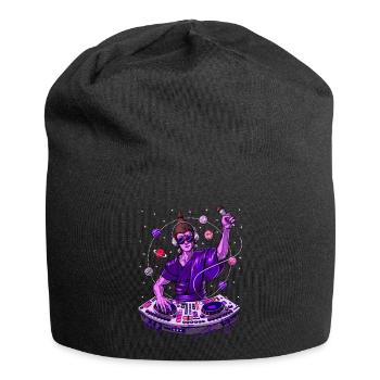 Buddha Psychedelische Musik DJ - Jersey-Beanie - Schwarz - Vorne