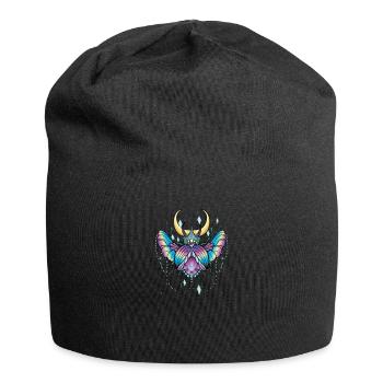 Ägyptischer Skarabäus I Mistkäfer Glücksbringer - Jersey-Beanie - Schwarz - Vorne