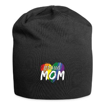Proud Mom Pride Mommy Mama Happy Mother's Day - Jersey-Beanie - Schwarz - Vorne
