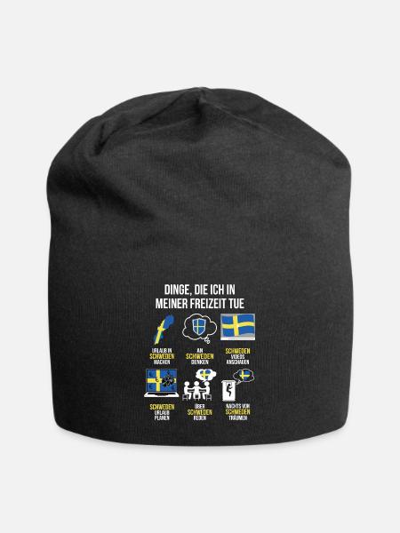 Schweden Spruch | Lustiger Freizeit Spruch Sweden - Jersey-Beanie - Schwarz