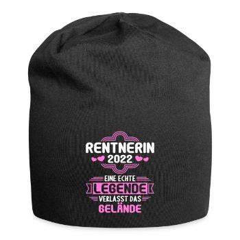 ich lange arbeiten Rentnerin Rentner Rente 2022 - Jersey-Beanie - Schwarz - Vorne