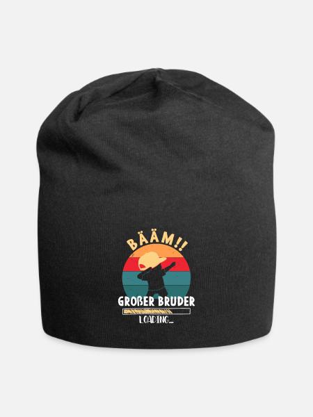 Bääm! Großer Bruder Loading Dabbing Junge - Jersey-Beanie - Schwarz
