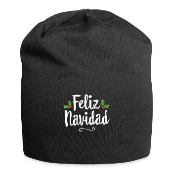 Vintage Feliz Navidad Rétro Mexicain Noël - Bonnet en jersey - noir - Devant