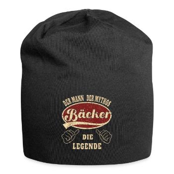Bäcker Spruch der Mann der Mythos Bäcker - Jersey-Beanie - Schwarz - Vorne