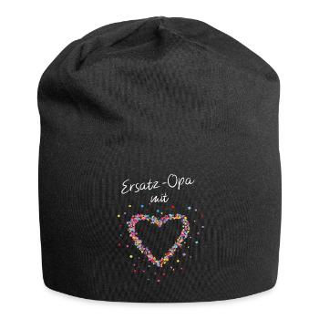 Ersatzopa Mit Herz Grossopi Rentner - Jersey-Beanie - Schwarz - Vorne