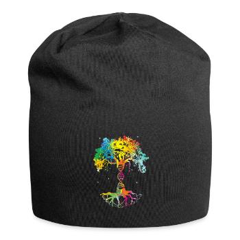 Baum des Lebens DNA Wissenschaft Baum des Wissens - Jersey-Beanie - Schwarz - Vorne