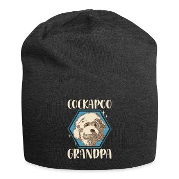 Cockapoo Grandpa Hunde Hundebesitzer Geschenk - Jersey-Beanie - Anthrazit - Vorne
