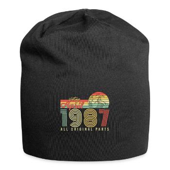 Salutations d’anniversaire 1987 Avril - Bonnet en jersey - noir - Devant