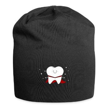 Zahnarzt Geschenk - Jersey-Beanie - Schwarz - Vorne